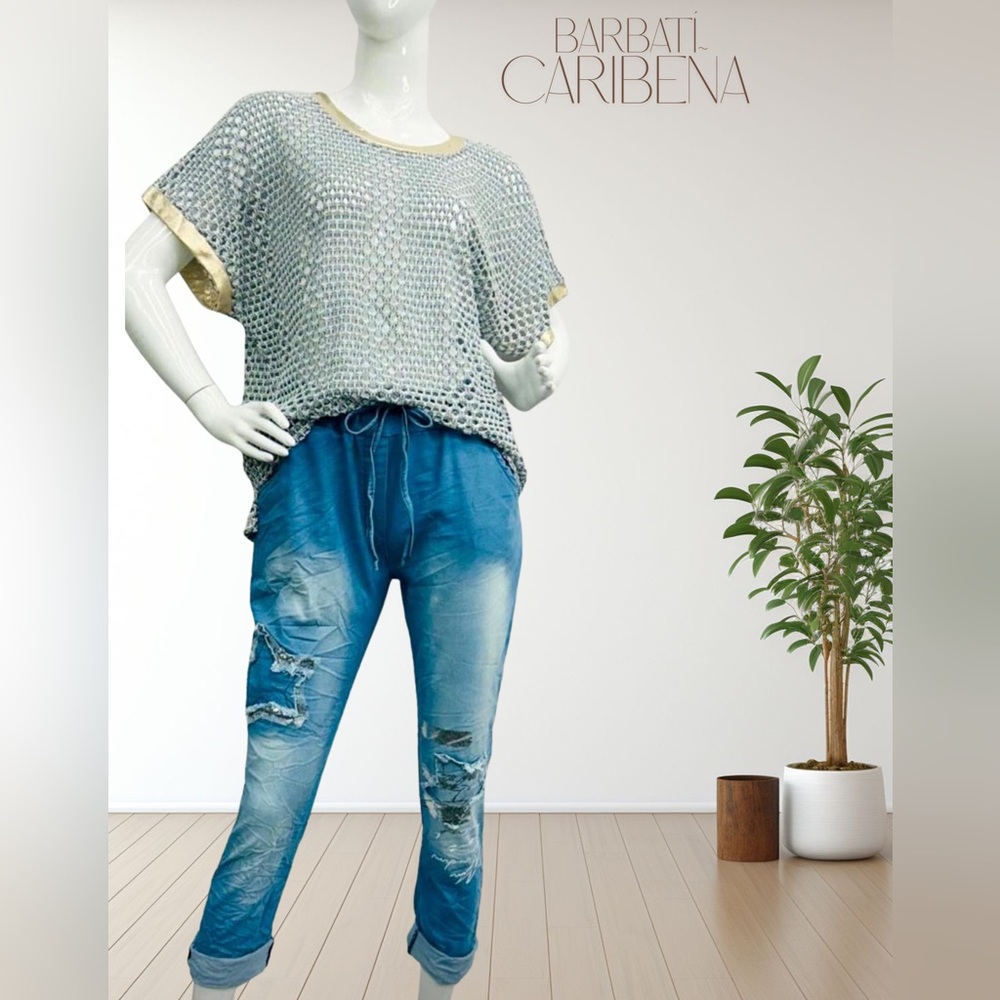 Barbatí Casual Blue Boyfriend Jeans